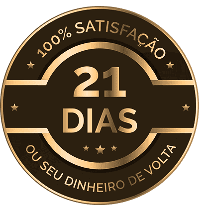 Selo de 21 dias de garantia e satisfação